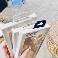 Boîte d'emballage carrée en carton blanc Shaher personnalisée avec fenêtre transparente en PVC et trou de suspension pour l'électronique grand public, étuis de téléphone portable, vente au détail