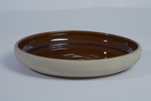 Assiette creuse en céramique rouge réactive pour pâtes, vaisselle, fruits, collations, lavable au lave-vaisselle, colorée, pour salade de fruits - Product Image 5