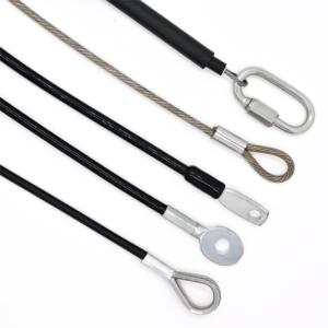 Tùy chỉnh chất lượng cao 1.5mm dây thép không gỉ dây cáp với dây giày thiết bị đầu cuối ống uốn cáp Lug dây dây Sling - Product Image 2