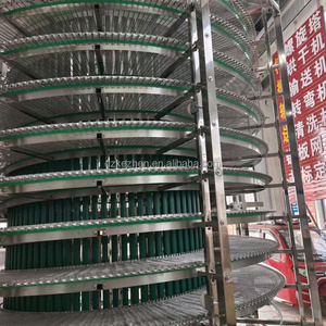 Tốt nhất bán cao chất lượng thép không gỉ nhiều lớp Bánh Mì Bánh Pizza làm mát xoắn ốc tháp băng tải lưới vành đai băng tải trục vít mới - Product Image 6