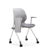 Chaise de bureau pliable de salle de conférence de luxe adulte de dos élevé grand fabricant de chaise de formation