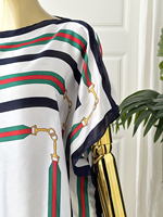 Robes Bubu africaines grande taille pour femmes, imprimé rayé classique, kaftan en satin, abaya musulmane modeste, ensemble 2 pièces avec foulard