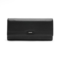 Portefeuille long pour femme en cuir synthétique PU, avec poche à monnaie, grande capacité, plusieurs emplacements pour cartes, sac à main pour femme
