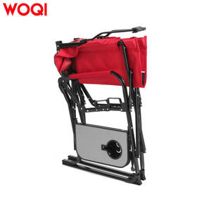Silla de Playa Plegable Portátil Woqi Roja, Silla Plegable para Acampar y Pescar al Aire Libre con Mesa Lateral 64x52x94cm - Product Image 1