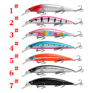 Señuelo Ytqhxy Minnow de 15.2cm y 36g, cebo de fondo hundible para pesca de pez mandarín en agua dulce y marina, diseño de tres anzuelos - Product Image 1