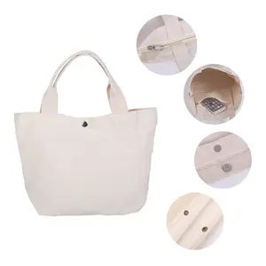 Eco-Friendly Recyclable Luxury Jute Cotton Canvas Shopping Bag Foldable Tote Custom Logo Handle Fashion Printing Promotions