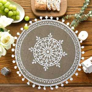 Macrame Boho Tua Vòng placemat placemats nhiệt bằng chứng bàn ăn Mat cho trang trại Bảng trang trí - Product Image 1