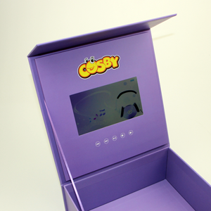 Hot bán khuyến mại với các mặt hàng biểu tượng tùy chỉnh mang nhãn hiệu thiệp chúc mừng Luxury Magnetic <span class=keywords><strong>LCD</strong></span> Bộ Quà Tặng video hộp - Product Image 2