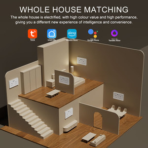 <span class=keywords><strong>Prise</strong></span> murale intelligente LangYeao 20W PD QC Tuya WiFi ZIGBEE avec surveillance de la consommation d'énergie, 13A, 2 prises USB Type-C, verrouillage enfant, compatible Alexa - Product Image 4