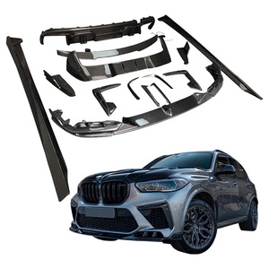 Nouveaux Kits de carrosserie LD capots de moteur en Fiber de carbone lèvre avant éclairée lèvre arrière Spoiler aile jupe arrière pour X5M <span class=keywords><strong>F95</strong></span> - Product Image 1