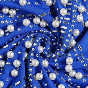 Mini Abito da Donna Sexy da Sera per Night Club Aderente con Strass Perline Pelliccia e Rete Trasparente - Product Image 6