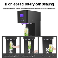 Machine de scellage automatique commerciale intelligente pour canettes, machine de capsulage de gobelets en aluminium pour les salons de thé au lait