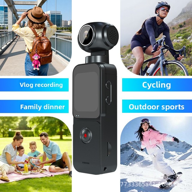 Cheap Hot-sale Rotating Pocket HD Handheld Riding Portable 5K Camera Outdoor 1.69" Screen 4x Optical Digital Sports Camera