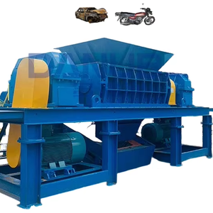 เครื่องทำลายและรีไซเคิลยางรถสำหรับรถจักรยานยนต์เครื่องทำลายเศษโลหะเพลาคู่ - Product Image 1