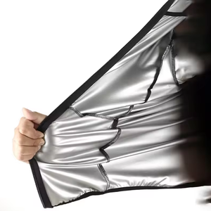 Body Building Suana tuta da uomo dimagrante palestra <span class=keywords><strong>Sauna</strong></span> Top uomo manica lunga giacca da allenamento con felpe con cappuccio - Product Image 6