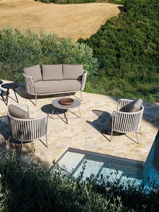 Outdoor Rattan Chair <strong>Import</strong> Chairs White Rattan Sofa Set Design Outside Balcony Sectional Set <strong>Garden</strong> <strong>Furniture</strong>