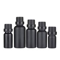 Bouteilles compte-gouttes en verre ambré dépoli personnalisées en gros avec étiquette privée, bouchon à vis, pour huiles essentielles, sérums de soin et gouttes pour les yeux