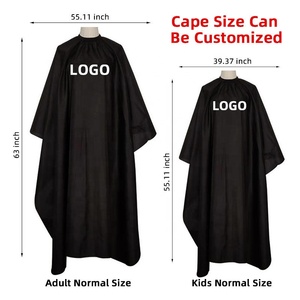Cape de <span class=keywords><strong>coiffeur</strong></span> personnalisée à dos croisé, imperméable, portable, confortable, en polyester - Product Image 4
