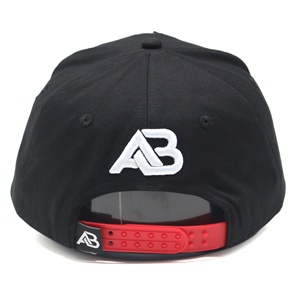 Tùy chỉnh thiết kế phức tạp vật liệu khác nhau được ghép lại với nhau cong Mũ bóng chày vành với in vá và thêu logo - Product Image 4