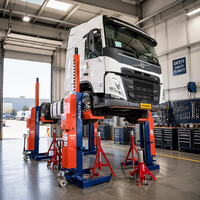 TFAUTENF Pont élévateur mobile électrique robuste pour camions et bus, capacité 8500 kg par colonne, pour véhicules lourds