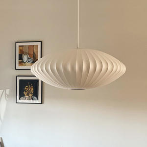 Luminaire suspendu à bulles LED en polymère et fer Herman Miller de style nordique, style Wabi-Sabi, design vintage, salle à manger, chambre à coucher française, 220V - Product Image 2