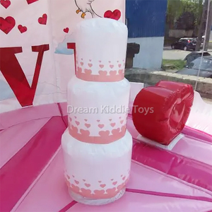 3M Rosa muñeco <span class=keywords><strong>de</strong></span> nieve decoración inflable burbuja tienda al aire libre para alquilar burbuja casa con globos para fiesta - Product Image 2
