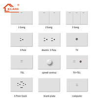 118 tipo americano/Tailandia/interruptores y enchufes de pared estándar universales de EE. UU. Con USB/tipo-c/interruptor de luz y enchufes