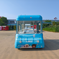 Chariot alimentaire électrique léger certifié DOT, design de dessin animé personnalisé, boutique de snacks mobile (peinture gratuite), idéal pour les parcs d'enfants/festivals