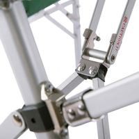 Table de pique-nique pliante de camping en aluminium de valise de fête de famille extérieure avec des bancs