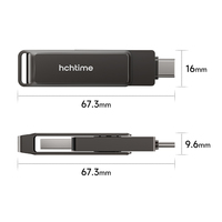Pabrik Grosir Cina 256GB USB Multifungsi Putar Berbahan Logam Tipe C dan PC Pendrive OTG USB Stick untuk Kantor dan Bisnis