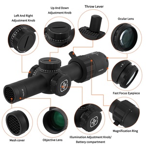 Focuhunter chiến thuật IP67 không thấm nước Kính thiên văn Sight giá tốt lpvo 1-6x24e SFP Đỏ chiếu sáng dây kẻ ô săn bắn phạm vi - Product Image 2