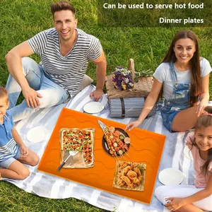 Couverture de gril en caoutchouc 17 22 28 36'' - Tapis de cuisson - Qualité alimentaire - Résistant à la chaleur et imperméable - Pour <span class=keywords><strong>Konbo</strong></span> KB-M203 - Product Image 4
