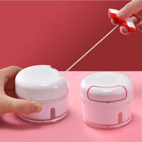 Mini Knoflookpers Voedselhakker Container voor Ui Chili Fruit Vlees Pinda Rasp Schilmesje Grinder Gereedschap Gadgets