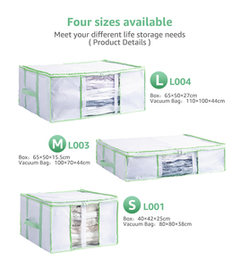 Trong Suốt Rõ Ràng Window Cube Tiết Kiệm Không Gian Túi Oxford Không Dệt Vải Tổ Chức Hộp Lưu Trữ Chân Không - Product Image 2