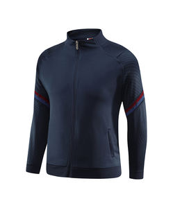 Groothandel op maat gemaakte winddichte voetbal trainingspakken voetbalclub trainingskleding set voor herfst en winter sporten outdoor jas - Product Image 5