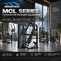 MCL-002A Machine à double fonction Pec Fly et Deltéens Arrière, Équipement de musculation commercial 2-en-1 pour l'entraînement des pectoraux et des deltéens arrière