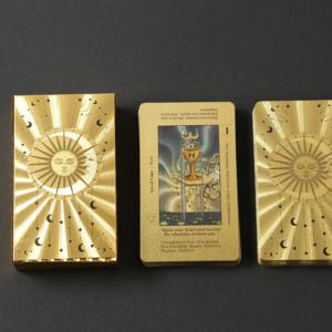 Jeu de cartes de <span class=keywords><strong>tarot</strong></span> Radiant Sun Moon, motif Mandala Boho, en PET de qualité supérieure, pour jeu de table, festival, rassemblement - Product Image 1