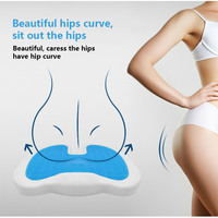 Coussin Orthopédique Anti-Hémorroïdes pour Soulagement de la Douleur, Coussin Donut pour la Circulation Sanguine, Coussin Rafraîchissant en Gel Amovible et Lavable