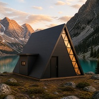 Maison A-Frame Modulaire Premium S780 pour Hôtels, Hôtesseries, Services Commerciaux et Fabrication, Idéale pour les Entrepreneurs du Secteur du Tourisme en Région du Golfe