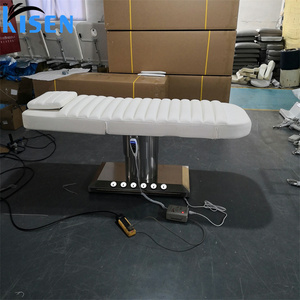 Kisen Popular Modern Luxury 3 4 Motors Electric Eyelashes Beauty Salon Treatment Table Lash Massage <b>Bed</b> with Foot Controller - Product Image 5