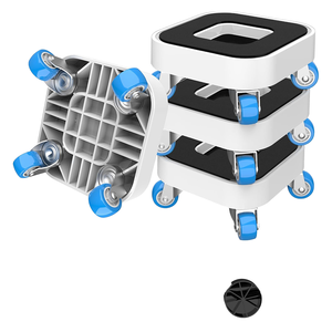 Deslizador de Muebles de Acero Inoxidable Resistente con Ruedas de Goma, Elevador, Rodillo para Cocina, Sala de Estar, Baño, Comedor - Product Image 1