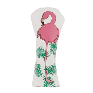 Fundas para Palos de Golf de la Serie Flamingo, Accesorios de Golf Bordados, Funda de Cuero PU Personalizada con Flores - Product Image 2