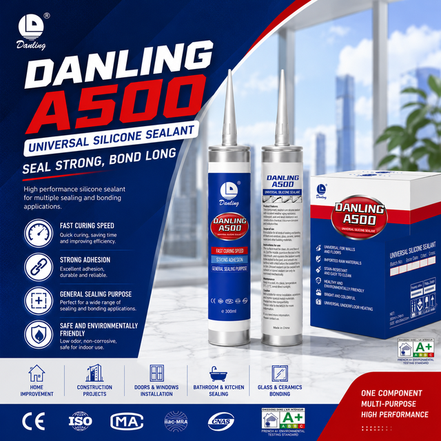 General Purpose Neutral Silicone Sealant Waterproof Weather Resistant Glass Adhesive for Door Window Construction