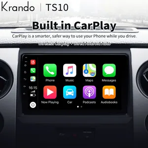 Крандо, головное устройство, Android 12,0, 9 дюймов, автомобильное радио, GPS-навигация, видеоплеер для Ford F150, 2008-2014, беспроводной, для Carplay, Wi-Fi, 4G