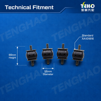 Amortisseur de vibrations en caoutchouc pour support moteur de tricycle robuste TENGHAO, pour rickshaw cargo, pièces de moteur de moto à trois roues