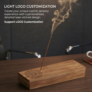 Wooden <b>Incense</b> <b>Holder</b> Burner Coffin <b>Incense</b> Storage Box <b>Holder</b> for Sticks Wooden <b>Incense</b> <b>Holder</b> with Storage - Product Image 3