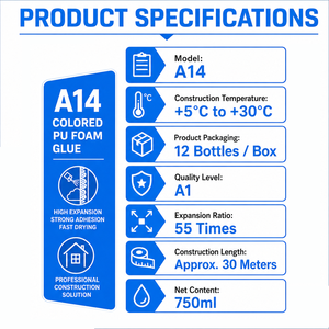 Mastic polyuréthane coloré écologique A14 750ML en gros <span class=keywords><strong>pour</strong></span> grands aquariums, studios et rocailles - Product Image 2