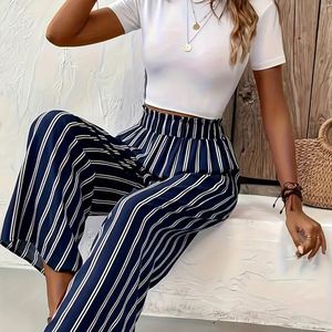 Pantalones de Pierna Recta de Cintura Alta para el Verano - Product Image 5