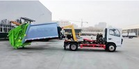 Camion compacteur à ordures d'occasion chinois à chargement arrière à vendre, transmission 4x2, bon état, faible kilométrage, prix bas à vendre
