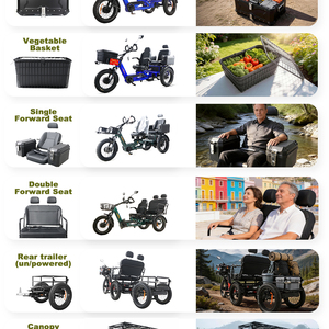 Tricycles pour adultes 1750 W très demandés, populaires en usine d'origine, utilisables pour les trajets courts des passagers - Product Image 6